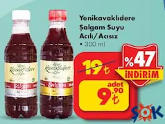 YENİKAVAKLIDERE ŞALGAM SUYU ACILI/ACISIZ 300 ML YENİKAVAKLIDERE ŞALGAM SUYU ACILI/ACISIZ 300 ML